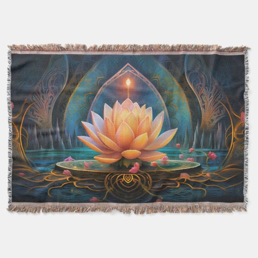 Couverture Blanche à lancer Zen (Devant)