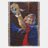 Couverture Blanche de danse autochtone de l'Alaska (devant Vertical)