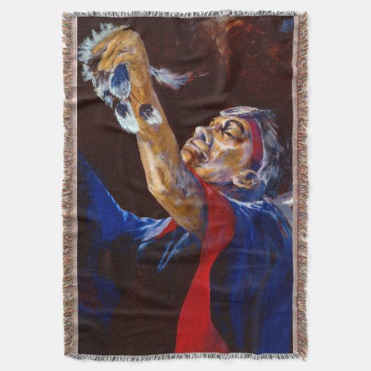 Couverture Blanche de danse autochtone de l'Alaska (devant Vertical)