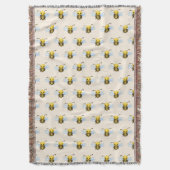 Couverture Blanche de la Reine Bee Throw (devant Vertical)