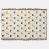 Couverture Blanche de la Reine Bee Throw (Devant)