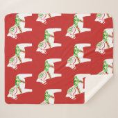 Couverture blanche de Sherpa de cheval de Dala (Devant (Horizontal))