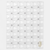 Couverture blanche d'ouatine de cercle de diamant