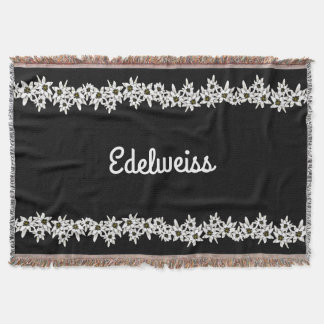 Couverture Blanche Edelweiss noir et blanc