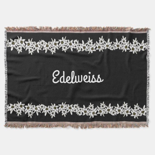 Couverture Blanche Edelweiss noir et blanc (Devant)