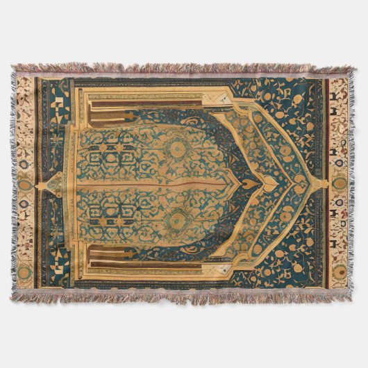 Couverture Blanche jetée pour la prière musulmane (Devant)