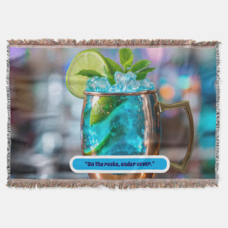 Couverture Blanket throw with cocktail 