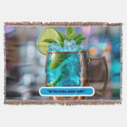 Couverture Blanket throw with cocktail  (Devant)