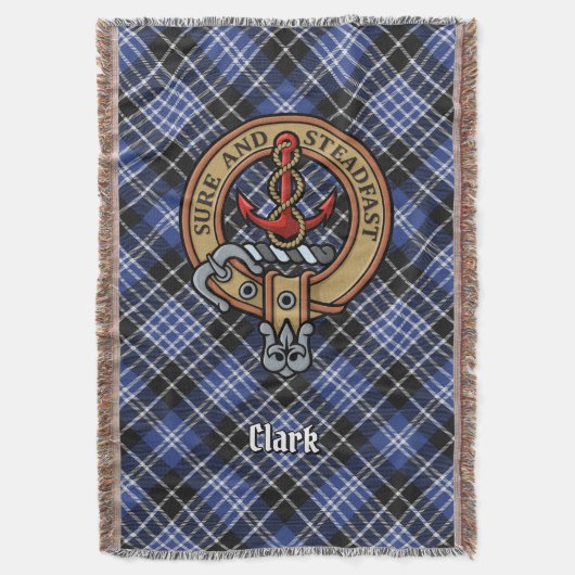 Couverture Blason de clan Clark sur tartan (devant Vertical)