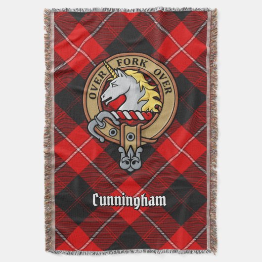 Couverture Blason de Clan Cunningham sur tartan (devant Vertical)