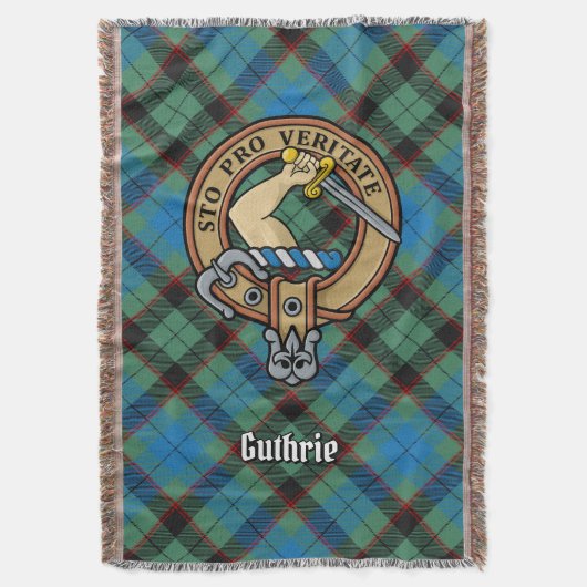 Couverture Blason de Clan Guthrie sur tartan (devant Vertical)