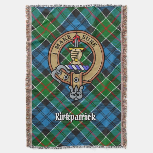 Couverture Blason de Clan Kirkpatrick sur tartan (devant Vertical)