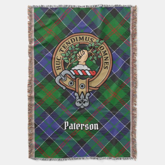 Couverture Blason de Clan Paterson sur tartan (devant Vertical)