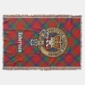 Couverture Blason de Clan Robertson sur tartan (Devant)