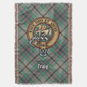 Couverture Blason du clan Craig sur tartan