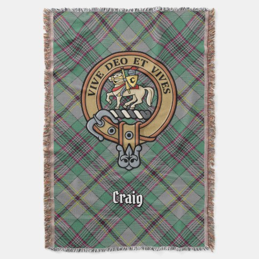 Couverture Blason du clan Craig sur tartan (devant Vertical)
