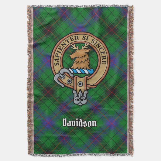 Couverture Blason du Clan Davidson sur tartan (devant Vertical)
