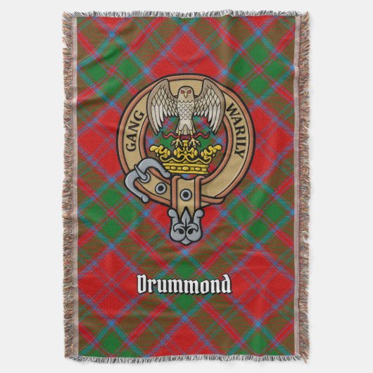 Couverture Blason du Clan Drummond sur tartan (devant Vertical)