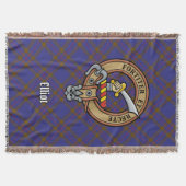 Couverture Blason du clan Elliot sur tartan moderne (Devant)