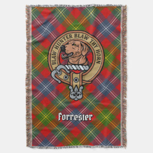Couverture Blason du clan Forrester sur tartan
