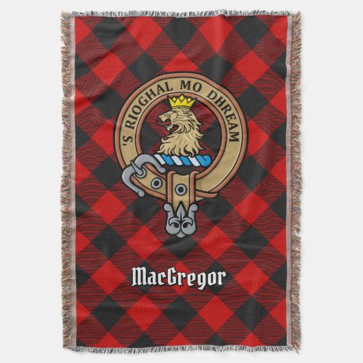 Couverture Blason du clan Gregor sur tartan Rob Roy (devant Vertical)