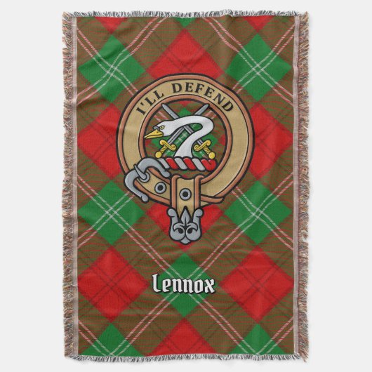 Couverture Blason du Clan Lennox sur tartan (devant Vertical)