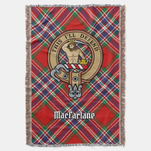Couverture Blason du clan MacFarlane sur tartan (devant Vertical)
