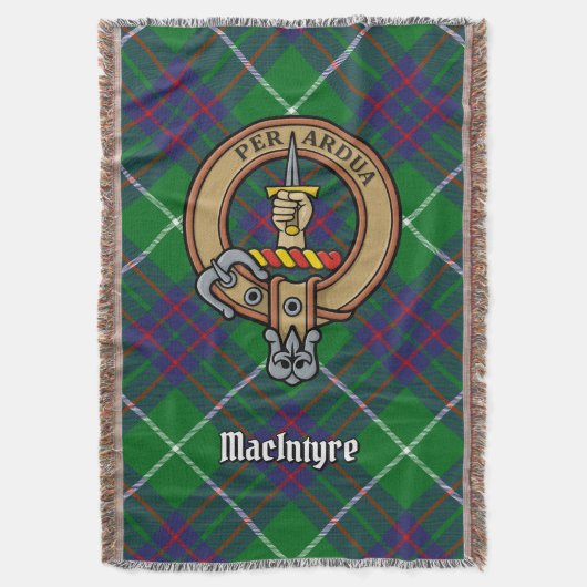 Couverture Blason du clan MacIntyre sur tartan (devant Vertical)