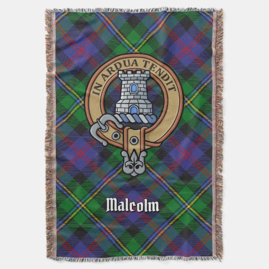 Couverture Blason du clan Malcolm sur tartan (devant Vertical)