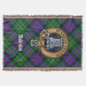 Couverture Blason du clan Malcolm sur tartan (Devant)