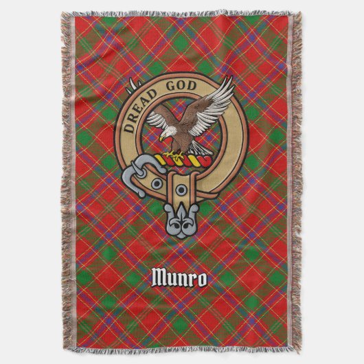 Couverture Blason du Clan Munro sur tartan (devant Vertical)