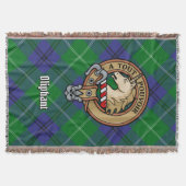 Couverture Blason du Clan Oliphant sur tartan (Devant)