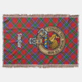 Couverture Blason du Clan Sinclair sur tartan rouge (Devant)