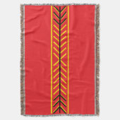 Couverture Blaze Mark Red Throw Blanket Murugi Accueil (devant Vertical)