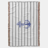 Couverture Bleu Ancre Gris Bleu Blancs (devant Vertical)