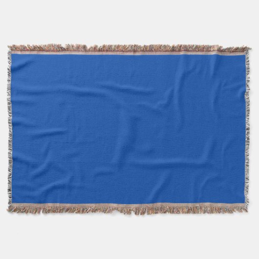 Couverture Bleu cobalt uni (Devant)