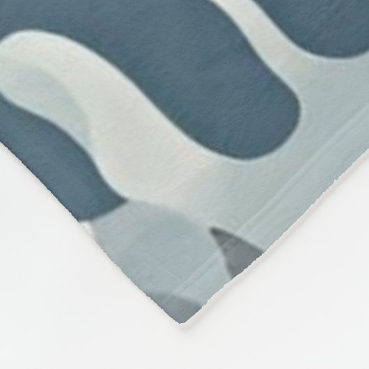 Couverture Bleu Corail Beige Côte Nautique (Coin)