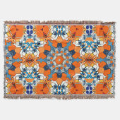 Couverture Bleu Et Orange Abstrait (Devant)