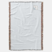 Couverture Bleu français Fleur de Lis Script Monogramme (devant Vertical)