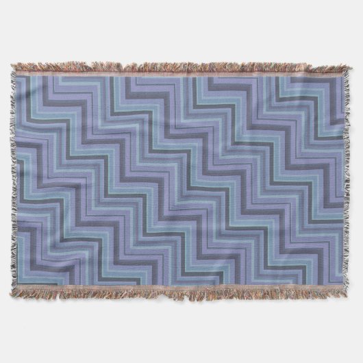 Couverture Bleu gris rayures motif (Devant)