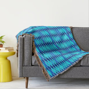 Couverture Bleu moderne de feuille, de cobalt et de ciel de