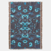 Couverture Bleu noir Nautilus coque motif géométrie effrayée (devant Vertical)