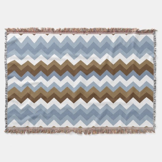 Couverture Bleu-Nuetral Zig Zag (Devant)