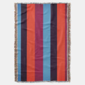 Couverture Bleu, Orange, Brown, Rayures rouges Lancer la couv (devant Vertical)