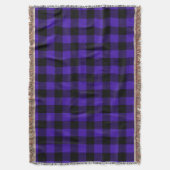 Couverture Bleu Plaid Blanche (devant Vertical)