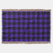 Couverture Bleu Plaid Blanche (Devant)