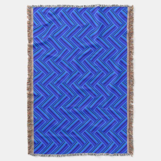 Couverture Bleu rayures double motif (devant Vertical)