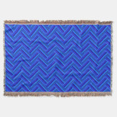 Couverture Bleu rayures double motif (Devant)