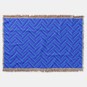 Couverture Bleu rayures double motif