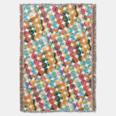 Couverture Bleu Vert Orange Grunge Cercle Abstrait Moderne (devant Vertical)